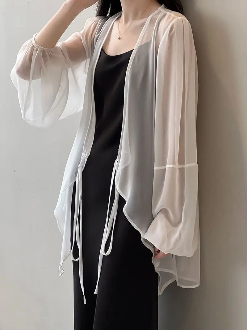 Jacken Frauen Elegante Sommer Sun-proof Zarte Mode Täglichen Lose Einfache Feste Alle-spiel Grundlegende Stilvolle Koreanische stil Puff Hülse