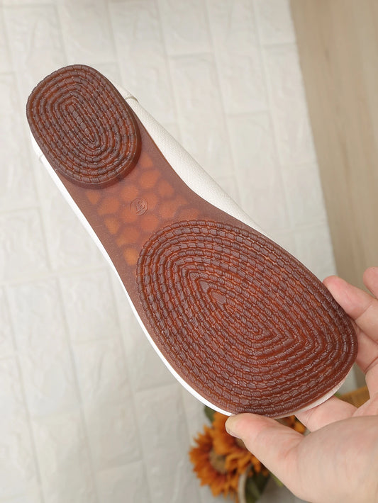 Popular flat sole single shoe round toe bean shoes 2024 new soft soled women's shoes large size single shoe grandmother shoes.