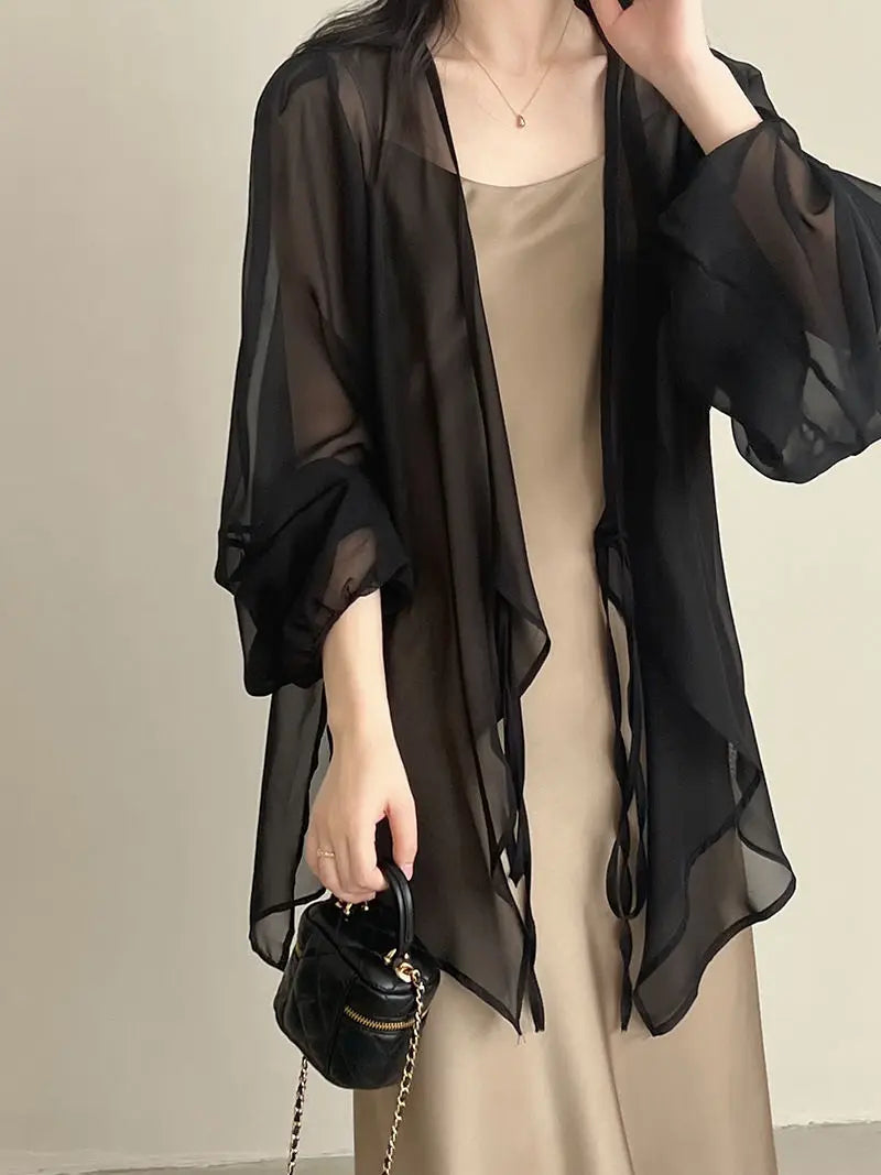 Jacken Frauen Elegante Sommer Sun-proof Zarte Mode Täglichen Lose Einfache Feste Alle-spiel Grundlegende Stilvolle Koreanische stil Puff Hülse