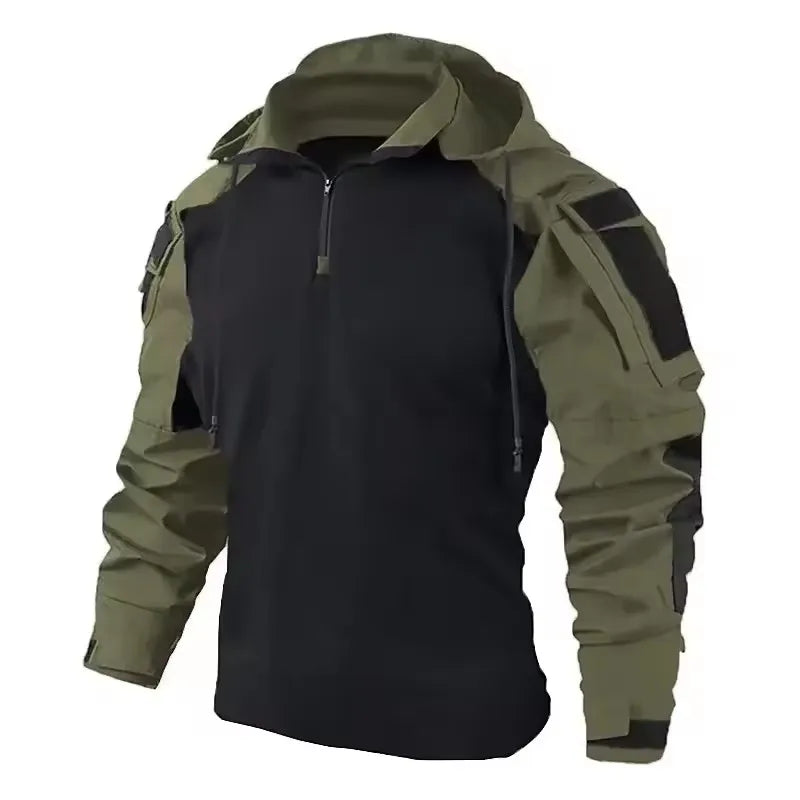 Outdoor Uniform Tactical Suits Wear Resistant T-Shirt Hood Pants Men Clothes Combat Shirts Airsoft Paintball Hunting Clothing.