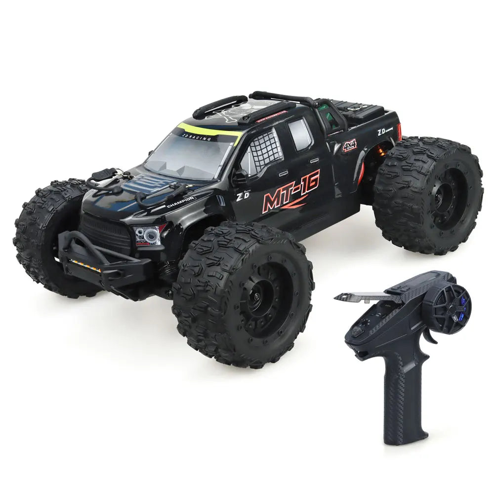 ZD Racing MT-16 1/16 RC Monster Truck Brushless 3S 80km/h 2.4G 4WD RC Car Brushless Truck Remote Control Off Road Car Toys