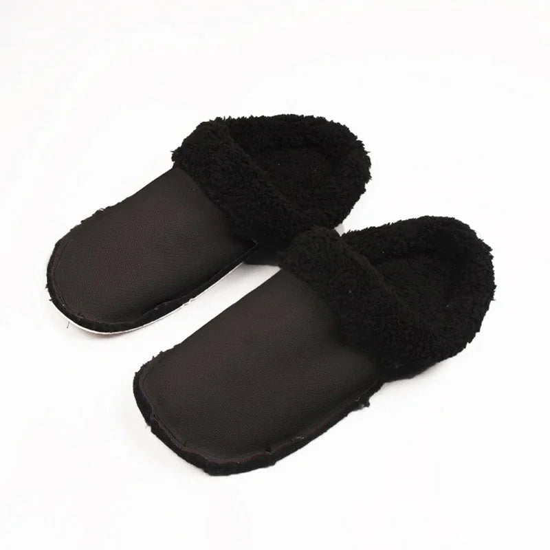 1 paar Loch Schuhe Samt Liner Winter Warme Schuhe Abdeckungen Verdickte Weiche Schuhe Abdeckung Abnehmbare Baumwolle Hülse Plüsch Innen Liner