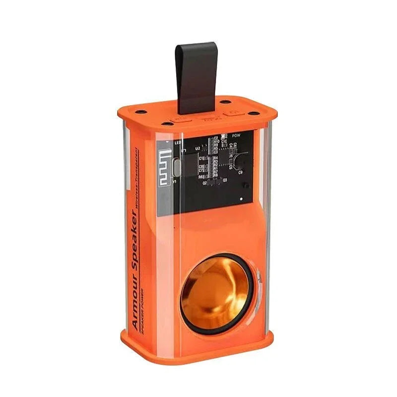 Loudspeaker Sound Box The Bass Transparent Wireless A36 Mecha Speakers Shake Speakers Audio Player Bluetooth Stereo Surround.