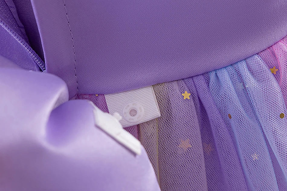 Elegantes, ärmelloses Tüll-Ballkleid für Kinder, Bühnenaufführungen, Hochzeiten, Weihnachten, Mädchenkleider, Mädchen-Prinzessin-Partykleider