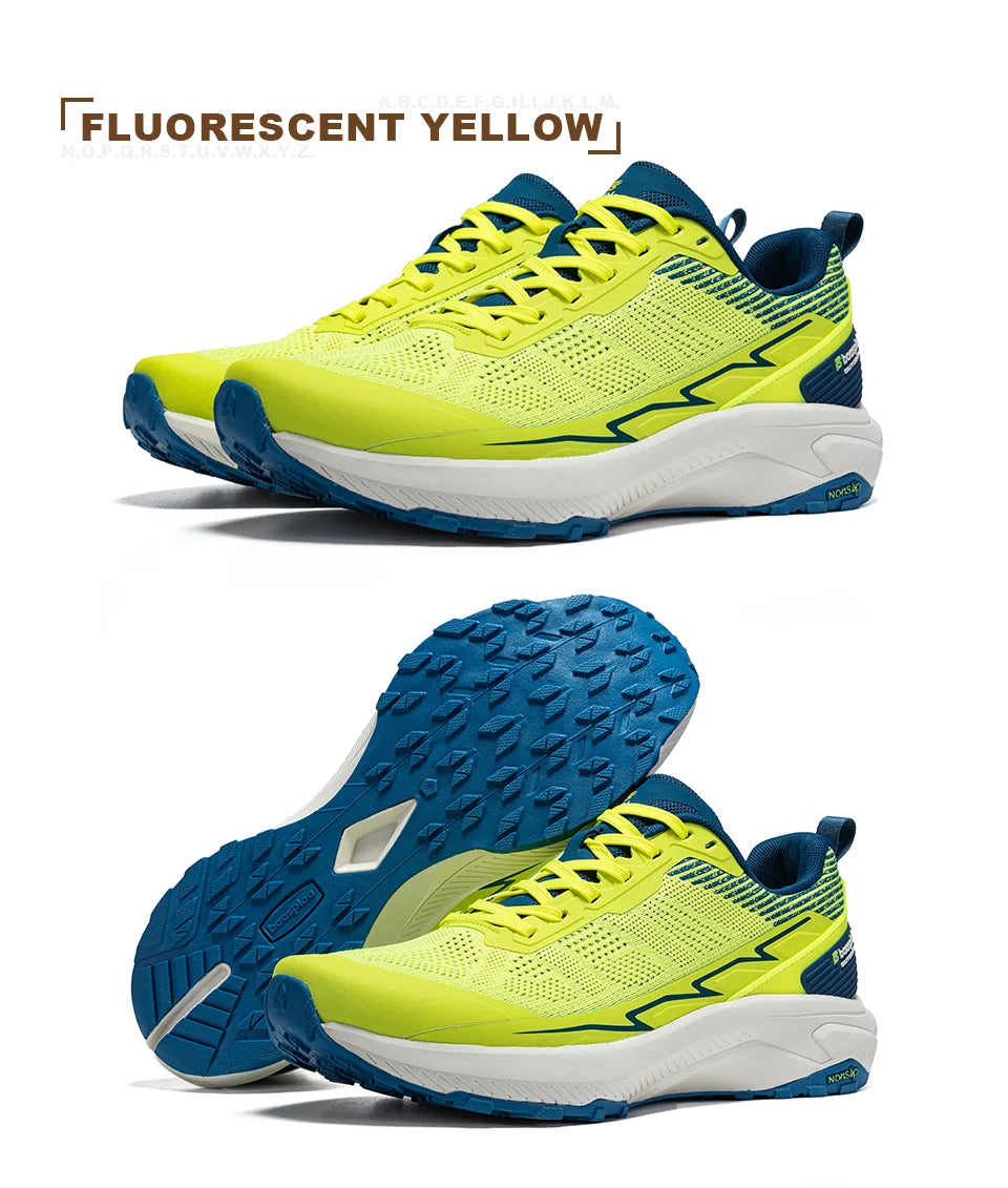 Baasploa Männer Wanderschuhe Komfort Tragen Beständig Outdoor Schuhe Männer Atmungsaktives Mesh Casual Turnschuhe Klettern Nicht-Slip Spitze Up