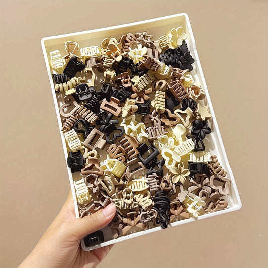 5/10/20/30pcs Beige Mixed Pack Small Clips, Cute Girl Accessories - Perfect for Daily Use, Special Occasions, or Travel Gifts.
