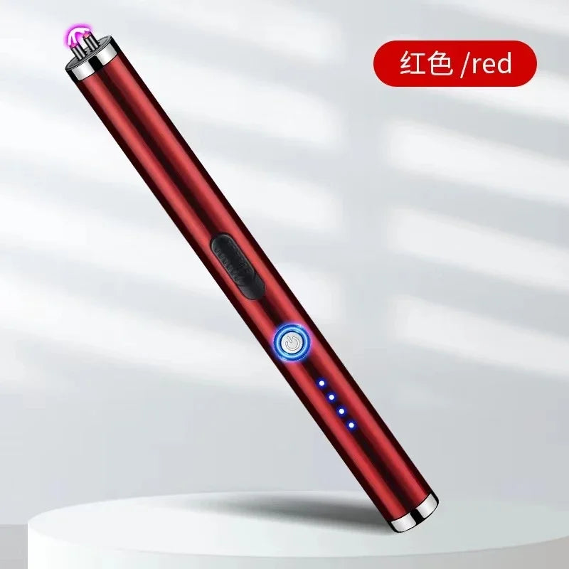 Outdoor Portable Pulse Ignition Gun, Gas Stove Candle BBQ Cooking Kitchen Double Arc Lighter, USB Electronic Lighter