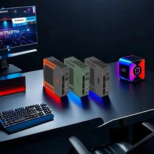 Mini PC Gaming AMD Ryzen 7 8845HS ES R9 7940HS ES Dual RJ45 LAN Desktop Computer Type-C USB4.0 thunderbolt 3/2 x HDMI2.0/4*USB.