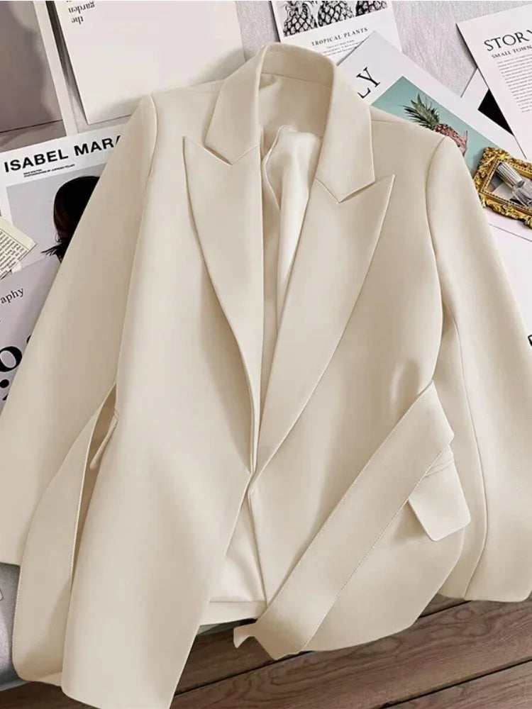 Blazer für Damen, Frühling und Herbst, neu in der Oberbekleidung, Bürodame, modische Blazer, lockere Passform, Damenbekleidung, Mäntel, Damenjacke