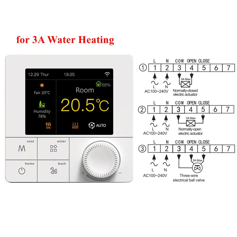 Tuya WIFI Thermostat Electric/Water/Gas Boiler Floor Heating Control Temperature Remote Controller Smart Life Google Home Alexa.