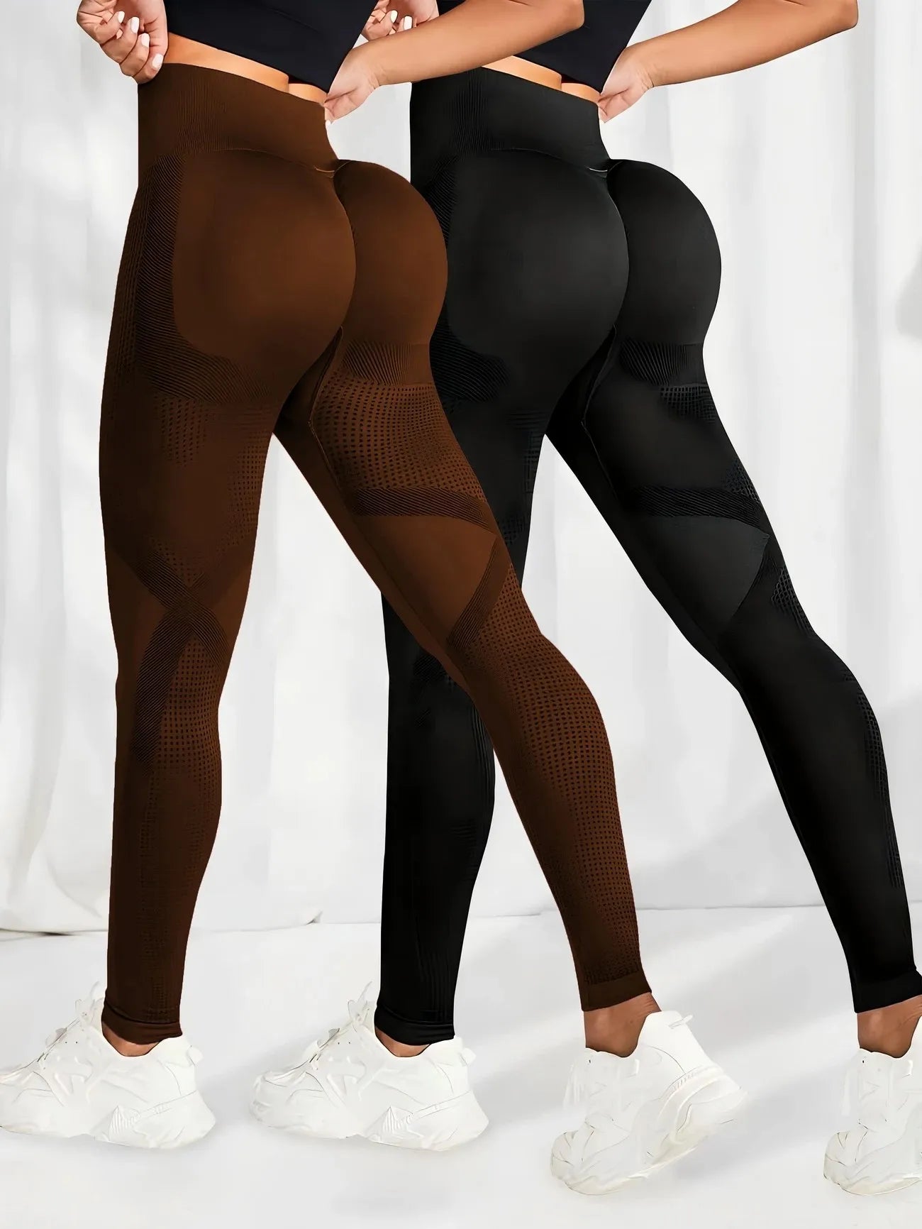 Atmungsaktive Yoga-Leggings mit hoher Taille für Damen, einfarbig, Bauchkontrolle, Sportbekleidung, bequeme Fitness-Studio-Strumpfhose, Activewear