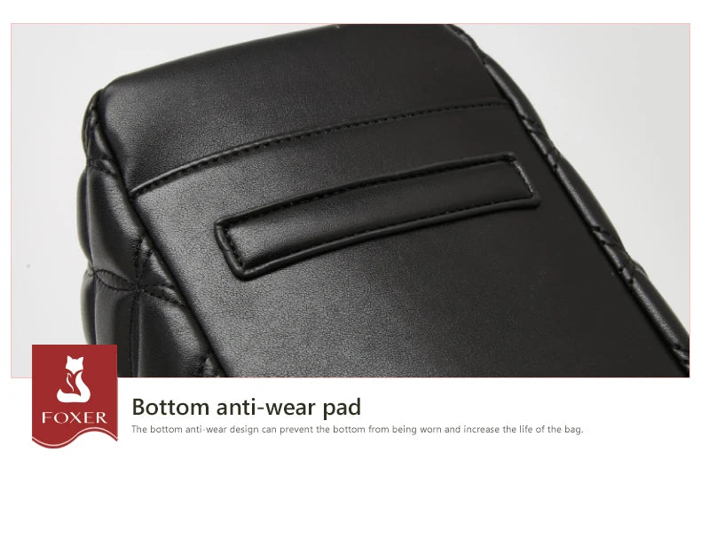 FOXER Women Fashion Quilted Shoulder Bag Female Classic Underarm Bag Vintage Lady Simple Tote Bags Chrismas Gift