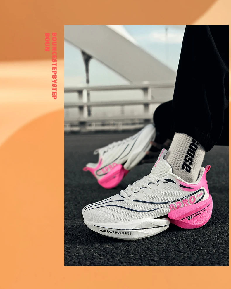 Neue männer Turnschuhe Hohe Qualität Carbon Platte Laufschuhe Stilvolle Atmungsaktive Casual Sportschuhe Männliche Trainer Tennis Schuhe