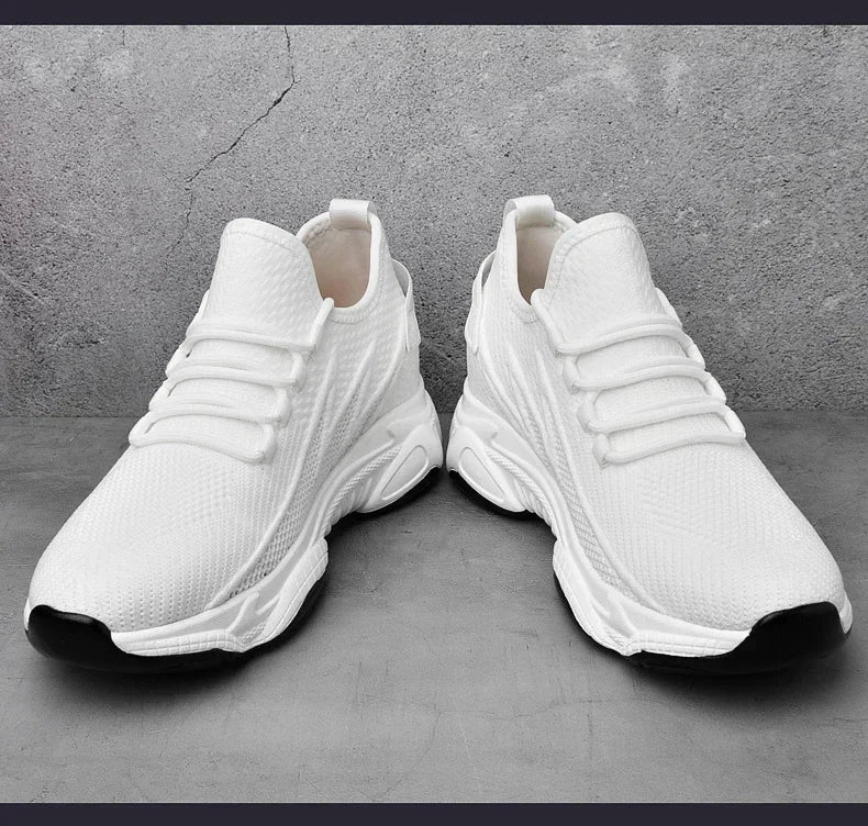 Zunehmende Herren-Turnschuhe, lässige Erhöhungsschuhe, 8 cm Höhenerhöhungsschuhe für den Sommer, atmungsaktive 6 cm Aufzugsschuhe