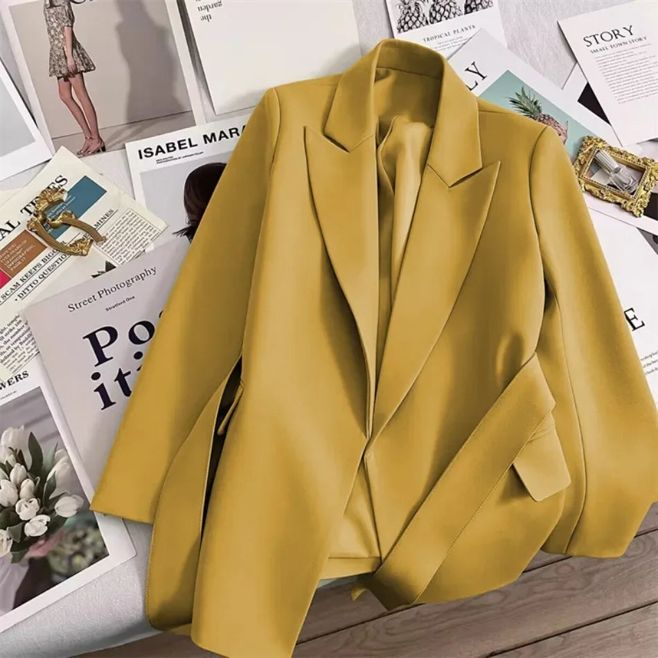 Blazer für Damen, Frühling und Herbst, neu in der Oberbekleidung, Bürodame, modische Blazer, lockere Passform, Damenbekleidung, Mäntel, Damenjacke