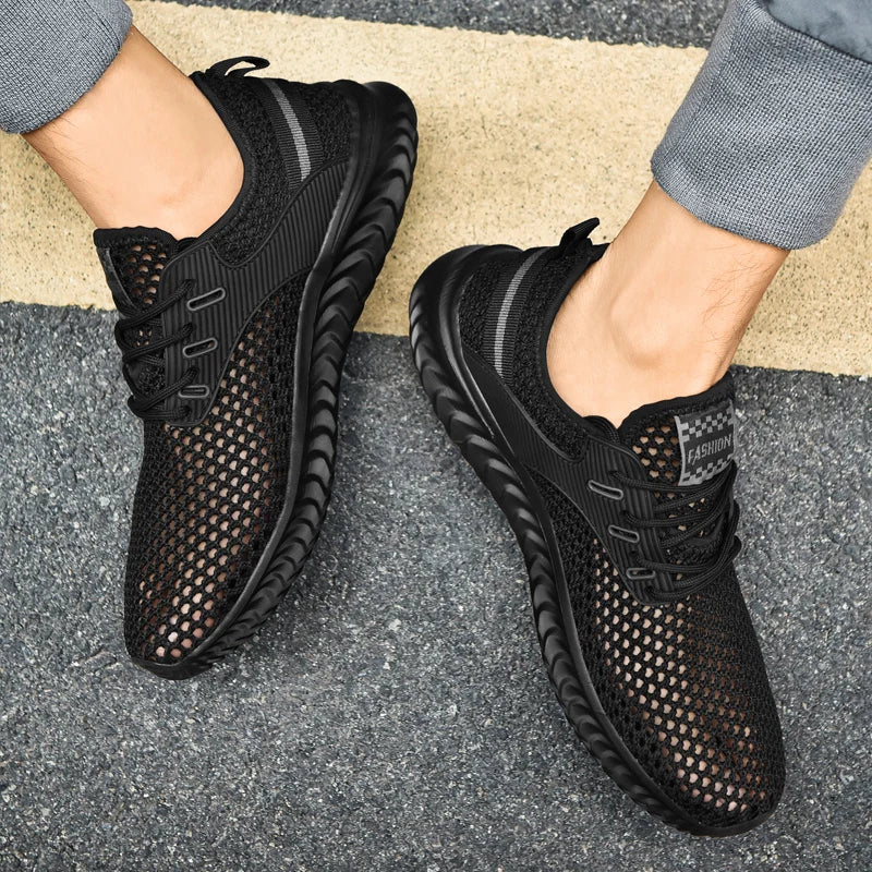 Sommer Herren Sneakers atmungsaktive und leichte Herren Casual Tennis Sneakers Hollow Mesh Herren Laufschuhe Tenis Masculino