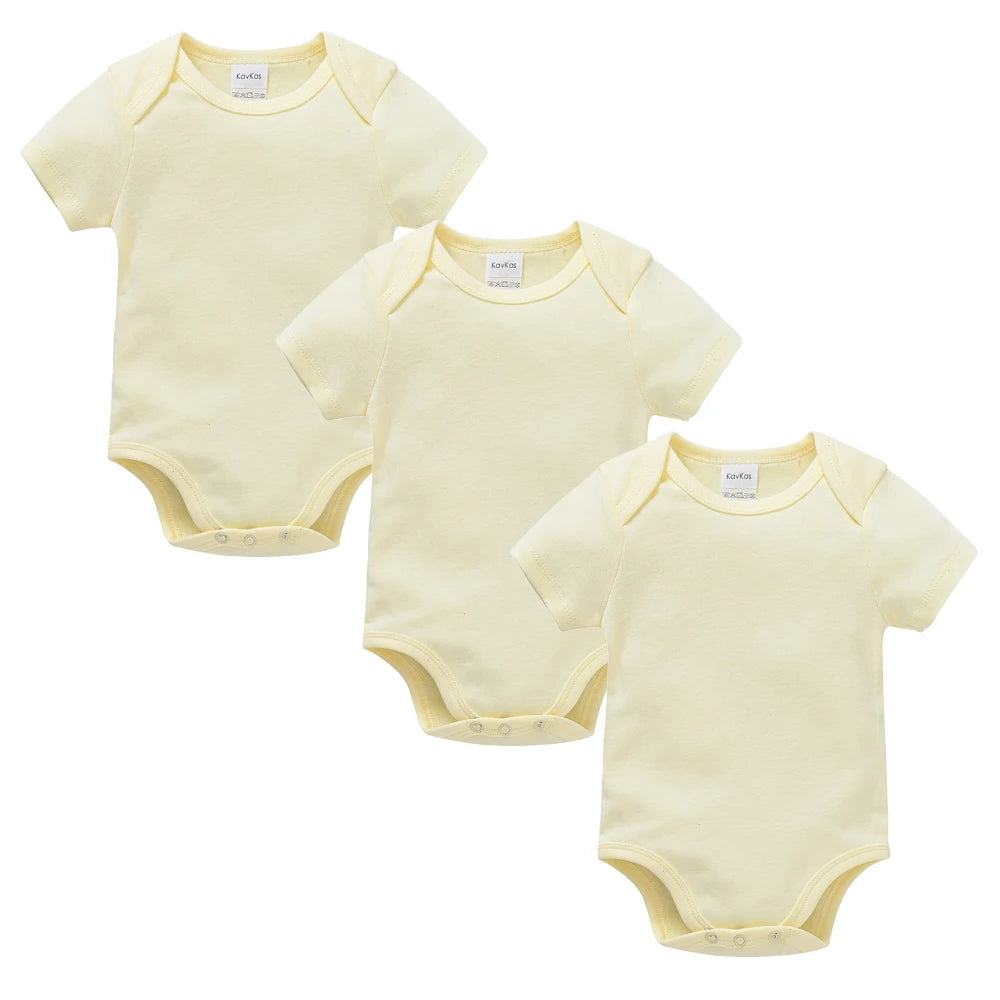3Pcs Baby Jungen Kleidung 100% Baumwolle Solid Black Kurzarm Blank Baby Bodys körper bebe Neugeborenen Overall Plain 0-24 monate.