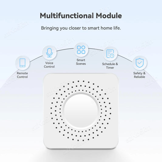 Matter WiFi Smart Switch für Homekit Smartthings Home Assistant 16A Smart Home Automation Relaismodul Funktioniert mit Alexa Google.