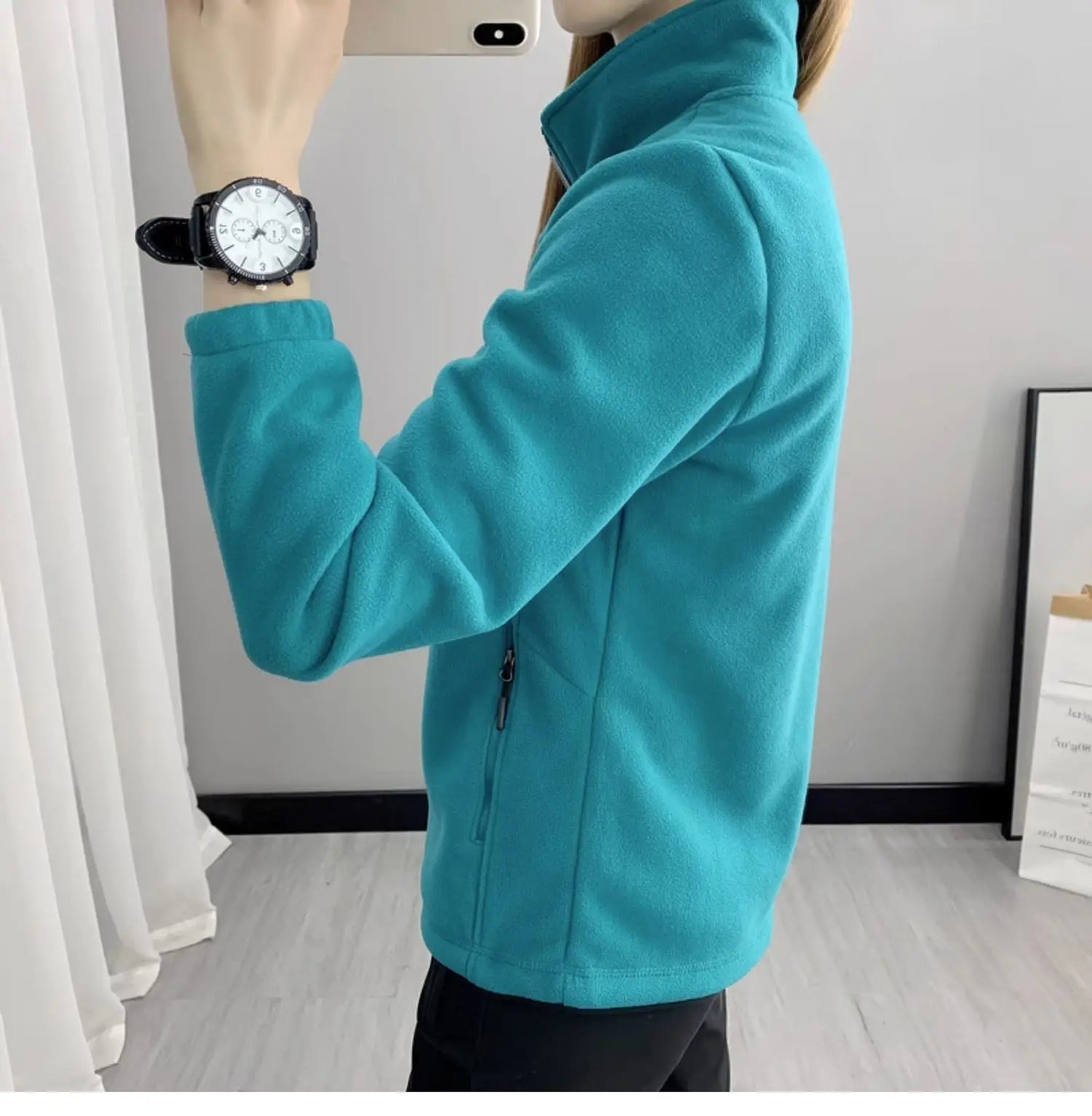 Plus Größe Herbst Winter Polar Fleece Warme Mantel Frauen Sweatshirt Outdoor Sport Casual Zipper Strickjacke Jacke Top Schlank Jugendliche