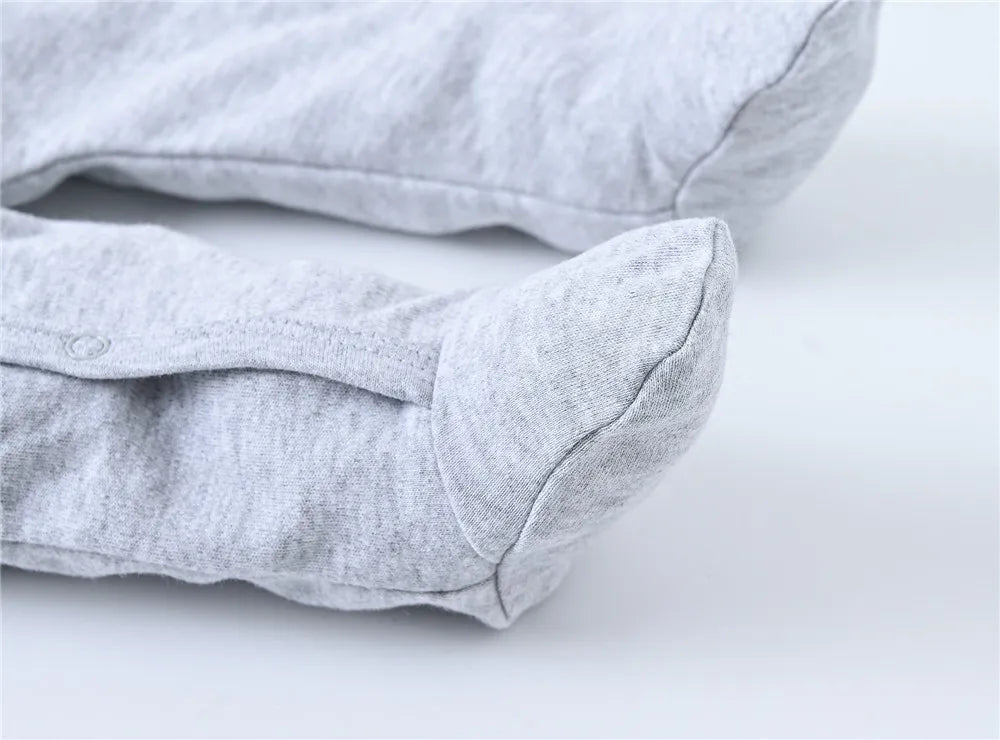 Herbst Langarm Baby Stram pler 100% Baumwolle einteilig Neugeborene Kleidung cool Bär Design 0-12m Kostüm