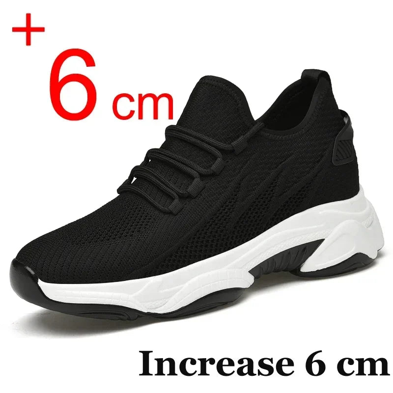 Zunehmende Herren-Turnschuhe, lässige Erhöhungsschuhe, 8 cm Höhenerhöhungsschuhe für den Sommer, atmungsaktive 6 cm Aufzugsschuhe