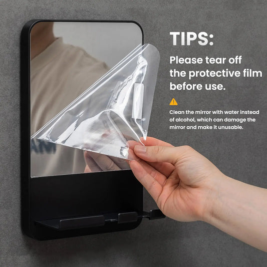 TAILI Acryl Anti Nebel Spiegel Dusche Rasieren Fogless Spiegel Waschraum Zubehör Für Frauen Make-Up Mann Rasieren Bad Werkzeuge