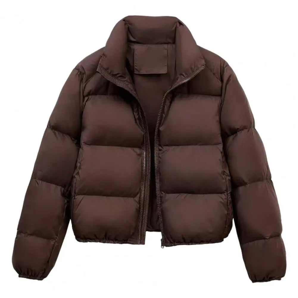 Reversjacke, einfarbige Jacke, winddicht, gepolstert, Daunenmantel mit Stehkragen für Herren und Damen, schmale Passform, Outdoor-Jacke für den Winter