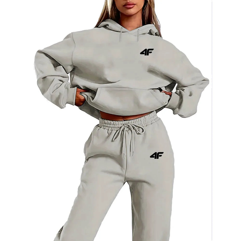 2025 4F Neue Ankunft Frühling Herbst 2 Stück Frauen Sets Zwei Stücke Sets Top Und Hosen Anzüge Outfits Kleidung