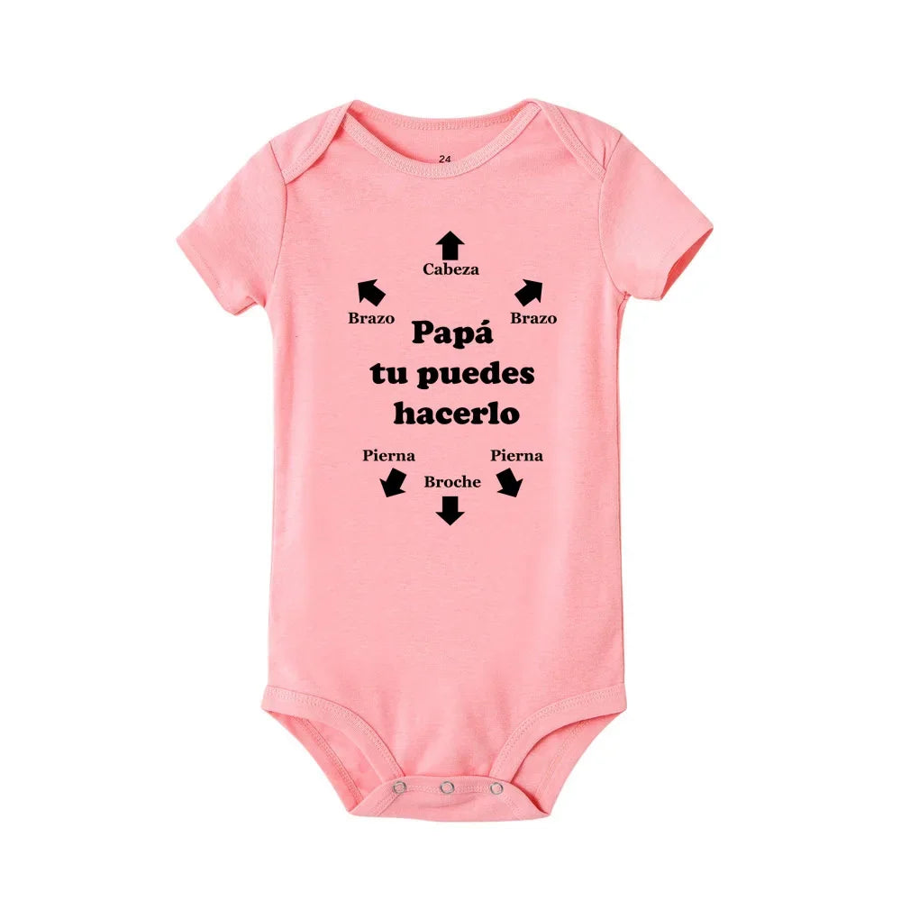 Papa Tu Es Le Meilleur Baby Body Niedlicher Sommer Baby Strampler Body Jungen Mädchen Kleidung Outfits Babykleidung Vatertagsgeschenk