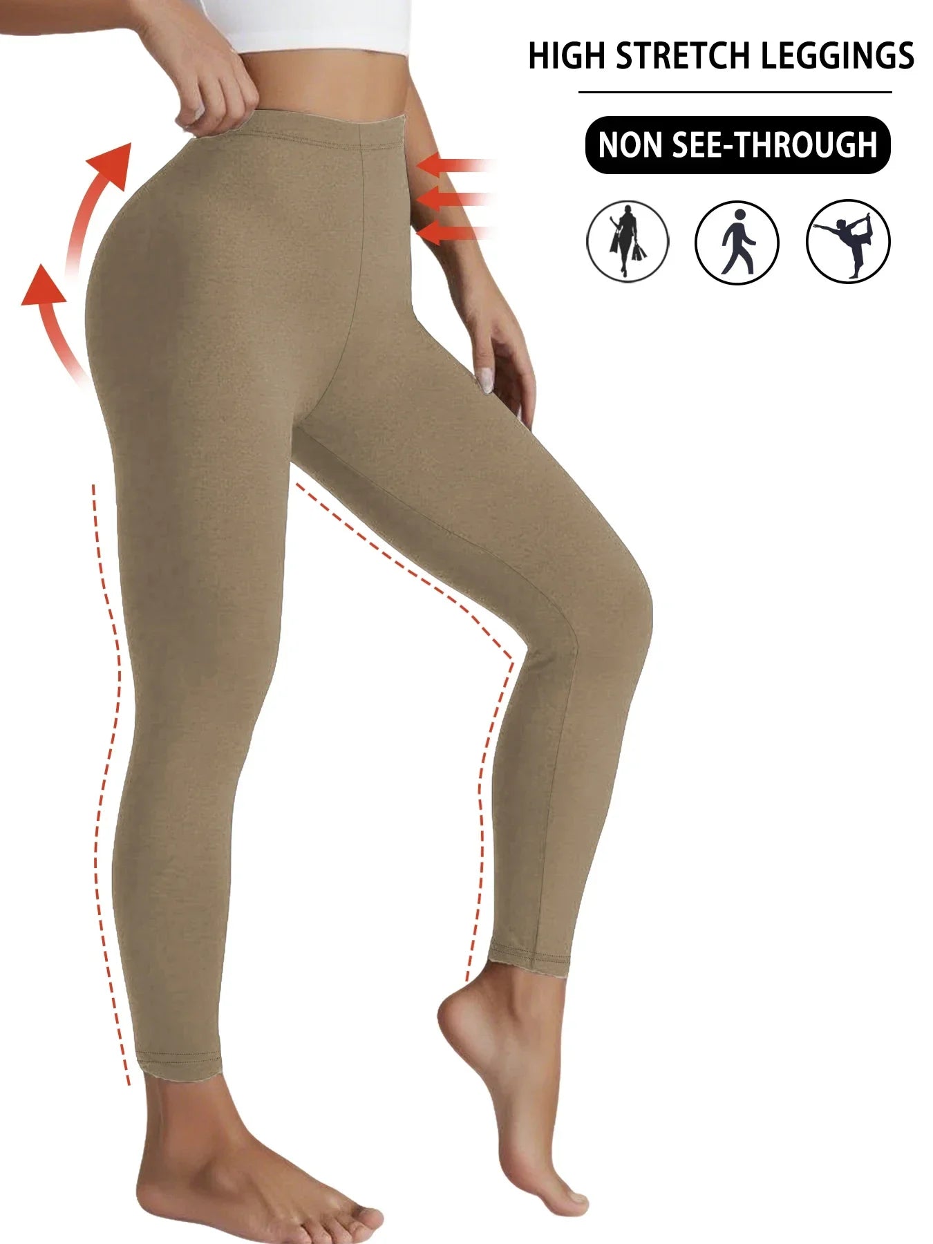 Superweiche, mit Fleece gefütterte Leggings für Damen, Workout, Yoga, Laufen, Thermo-Warmhose für kalten Winter