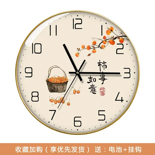 Wanduhr, Wohnzimmer mit Kalender, Zuhause, modisch, einfach, modern, Wanduhr, 2023, neuer Stil, stumm, Licht, Luxus