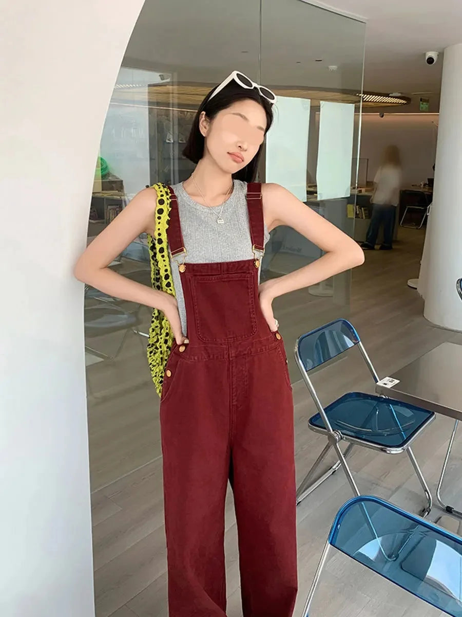 MeiYang Jamsuit Adjustable Shoulder Strap Jumpsuit Long/Short Pants Youthful Spunky One-Piece Overalls Chinese Brand Women's Clo.