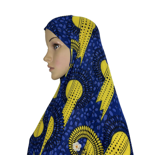 New Dubai Islamic Robe Ramadan Womens Hooded Abaya African Sleeveless Loose Soft Prayer Garment Muslim Floral Dress With Hijab.