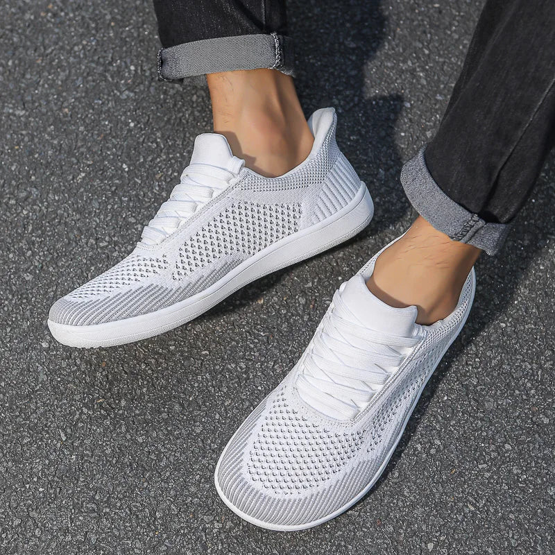 Sommer Breite Schuhe Männer Barfuß Breite Kappe Weichen Sohlen Outdoor Jogging Lace Up Casual Sneaker Atmungsaktive Laufschuhe Tenis Jeans