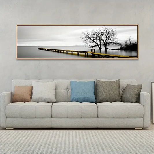 1pc Industrial Style Bridge Scenery HD Canvas Painting Art Posters for Home and Office Decor Wall Pictures Frameless.