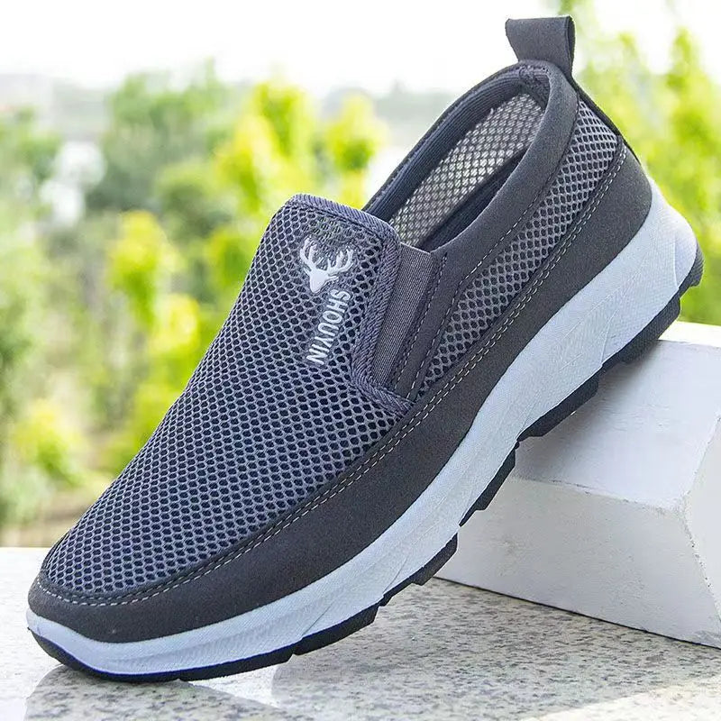 Männer Laufen Wandern Turnschuhe Atmungsaktive Orthopädische Reise Plimsolls Rutschfest Bequem für Outdoor-Aktivitäten Wandern Spazierengehen