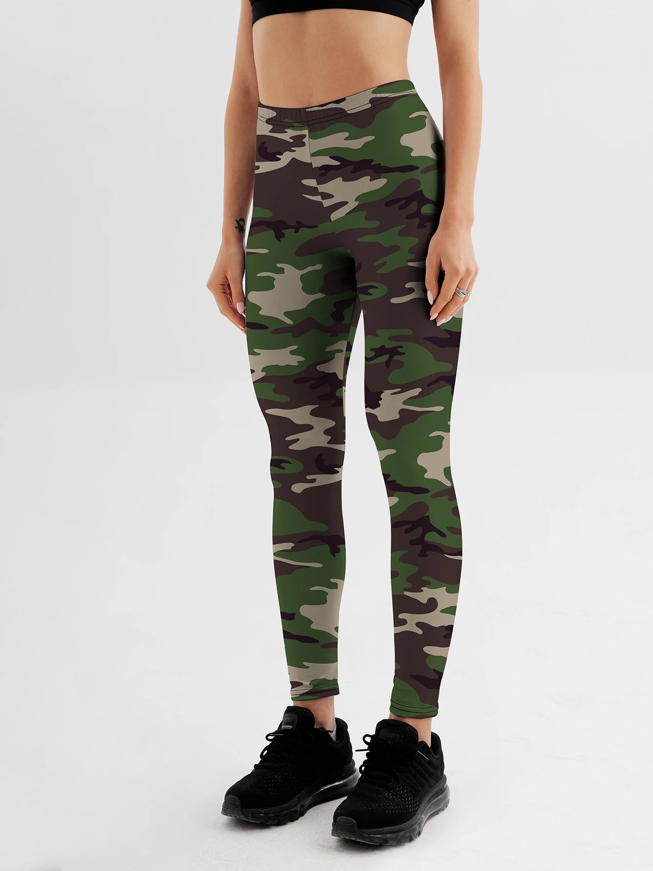 Fashion Women camouflage Leggings For Fitness High Waist Gym Legging Push Up Women navy Leggings