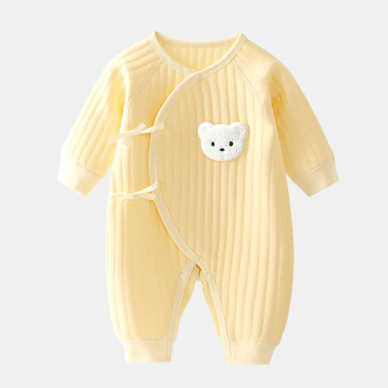 Jungen Mädchen Body Neugeborenen Winter Onesie Kleidung Baumwolle Kleinkind Hause Tragen 0-6M Verdickte Frühling und Herbst Kleidung