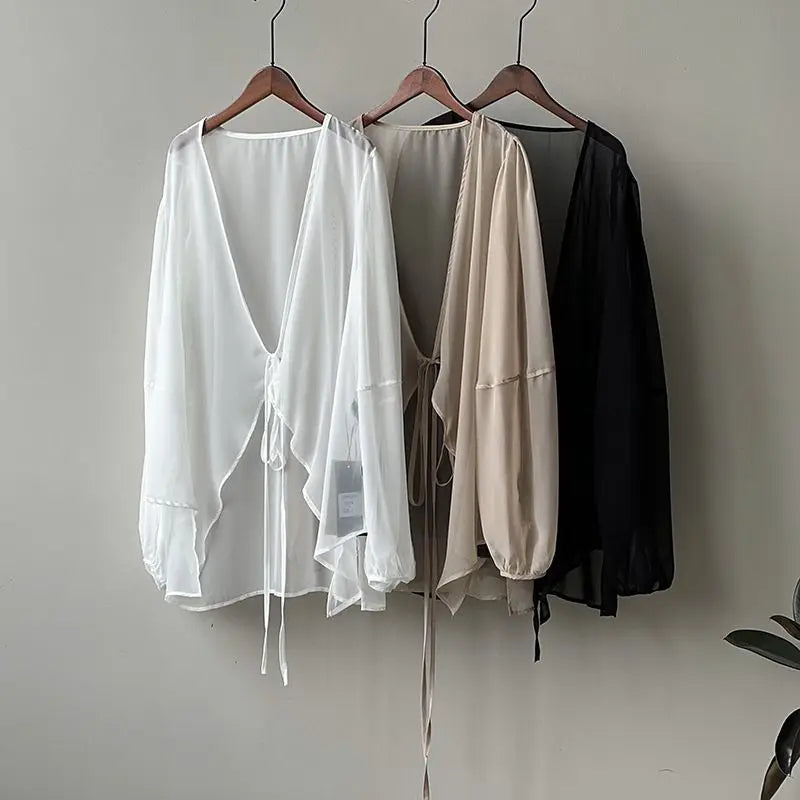 Jacken Frauen Elegante Sommer Sun-proof Zarte Mode Täglichen Lose Einfache Feste Alle-spiel Grundlegende Stilvolle Koreanische stil Puff Hülse