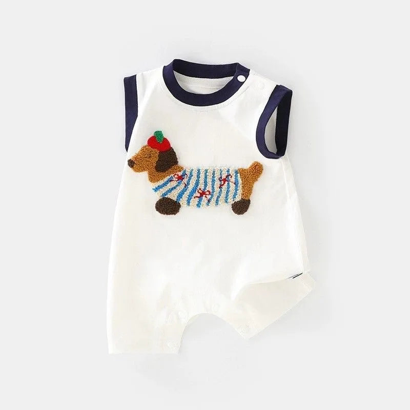Baby Mädchen Strampler Sommer Kleinkind Baby Mädchen Kleidung Ärmellose Body Infant Atmungsaktive einteiliges Overall