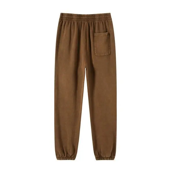 Vier Jahreszeiten Neue Mode Für Männer Casual Trendy Amerikanischen Gewaschen Gewachst Lose Einfarbig Hosen Gerade Jogger Hosen Männliche Hosen