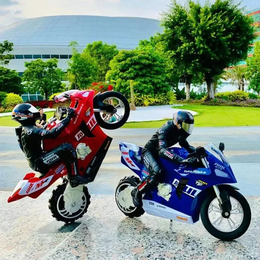 1/6 RC Motorcycle Rc Cars Self-stable Balance Standing Competitive Racing Drift Stunt Electric Motorcycle Toys for Kids Children.