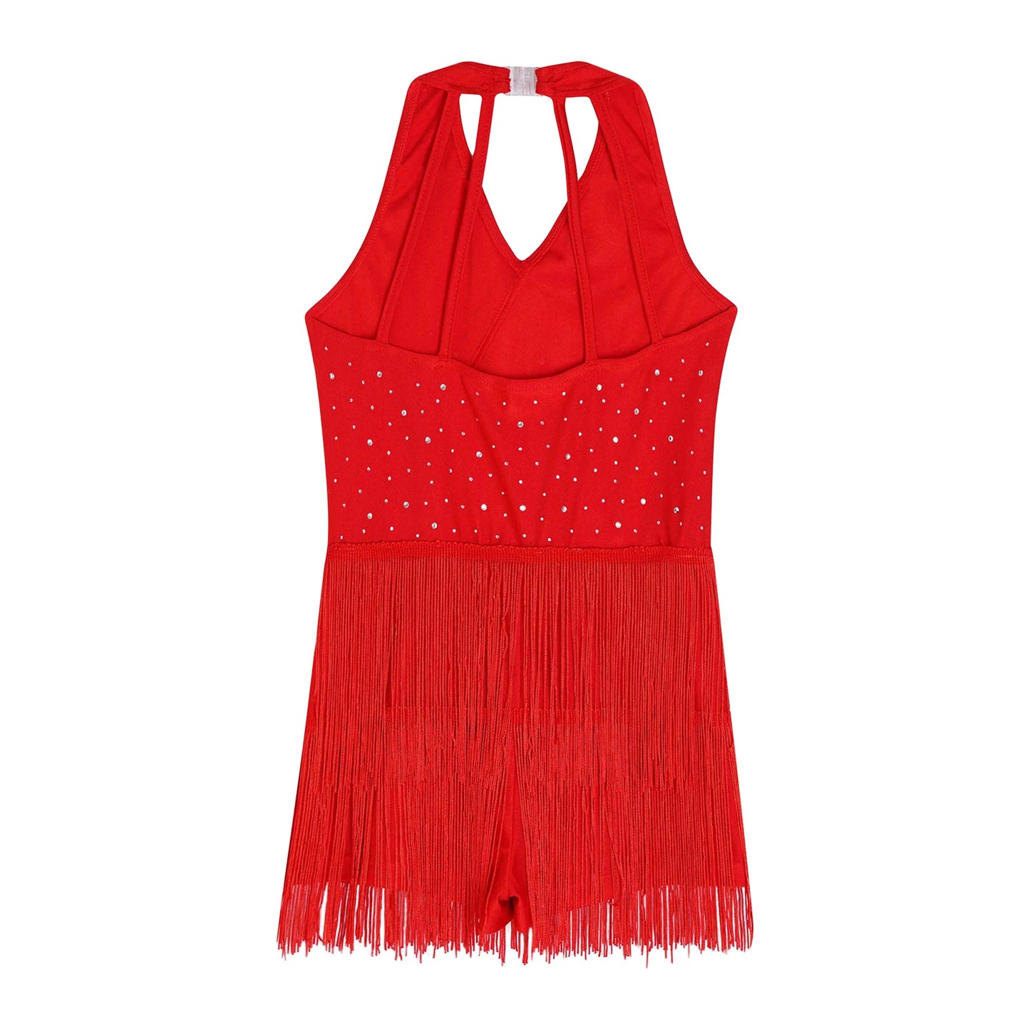 Kinder Mädchen Latin Dance Kleid Fransen Quaste Latin Dance Trikot Kostüm Ballsaal Sumba Cha-cha Tango Bühne Leistung Dancewear