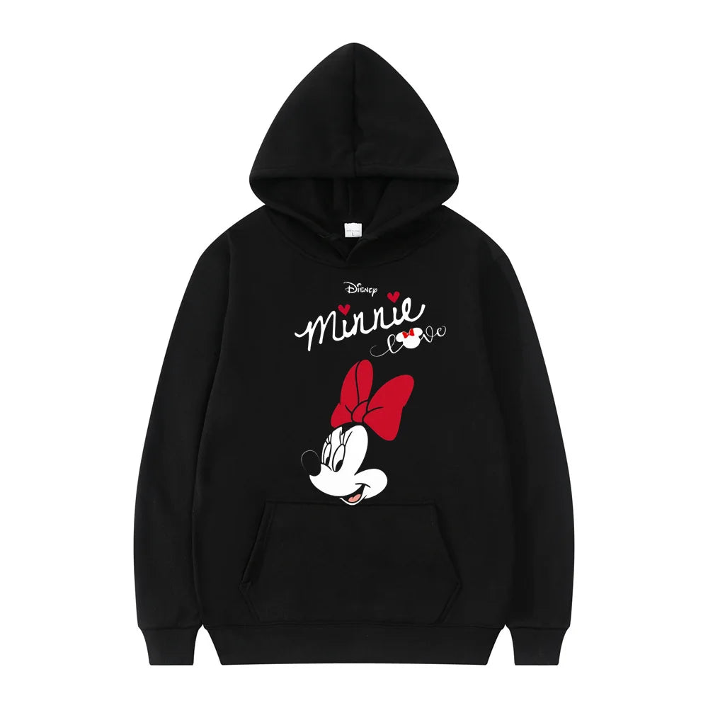 Disney Mickey Mouse Cartoon Anime Women Pullover Tops Spring Autumn Men Hoodie New Fashion Sports Oversized Sweatshirt Clothing.