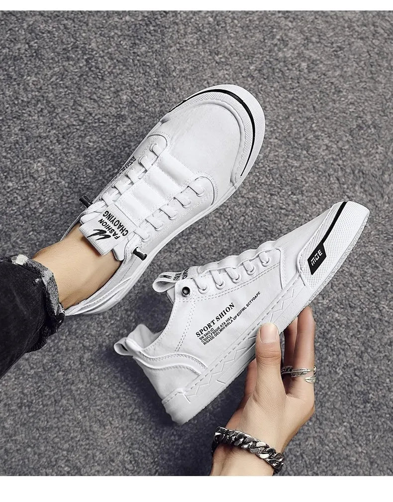 Neue Turnschuhe Leinwand Schuhe für Männer im Angebot Herbst Atmungsaktive Slip auf Männliche Turnschuhe Flache Vulkanisierte Schuhe Eis Seide Tenis Masculino