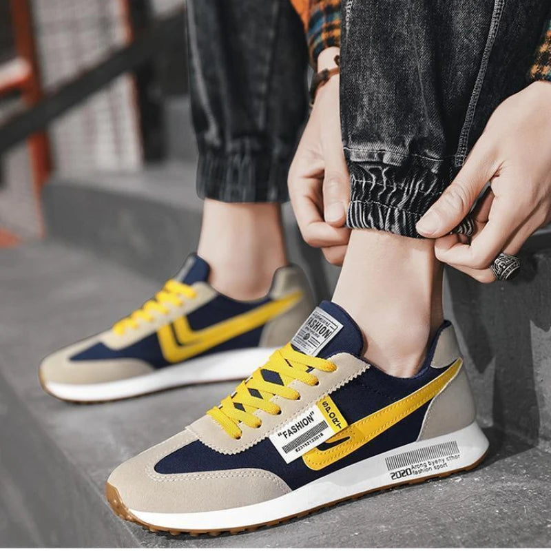 Männer Kausalen Licht Mode Turnschuhe Mann Herbst Neue Spitze-up Wohnungen Im Freien Mesh Atmungsaktive Casual Schuhe Zapatillas De hombre