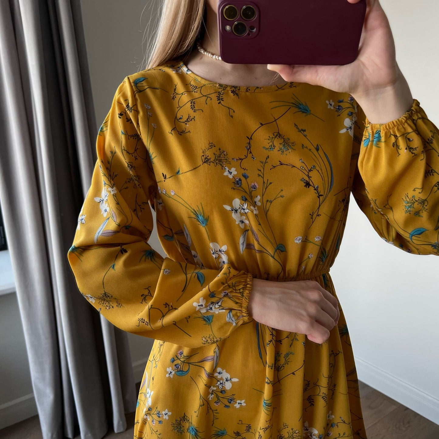 Frühling Sommer Frauen Maxi Kleider Casual Volle Hülse Floral Gedruckt Oansatz Frau Bohe Strand Party Lange Kleid Mujer Vestidos