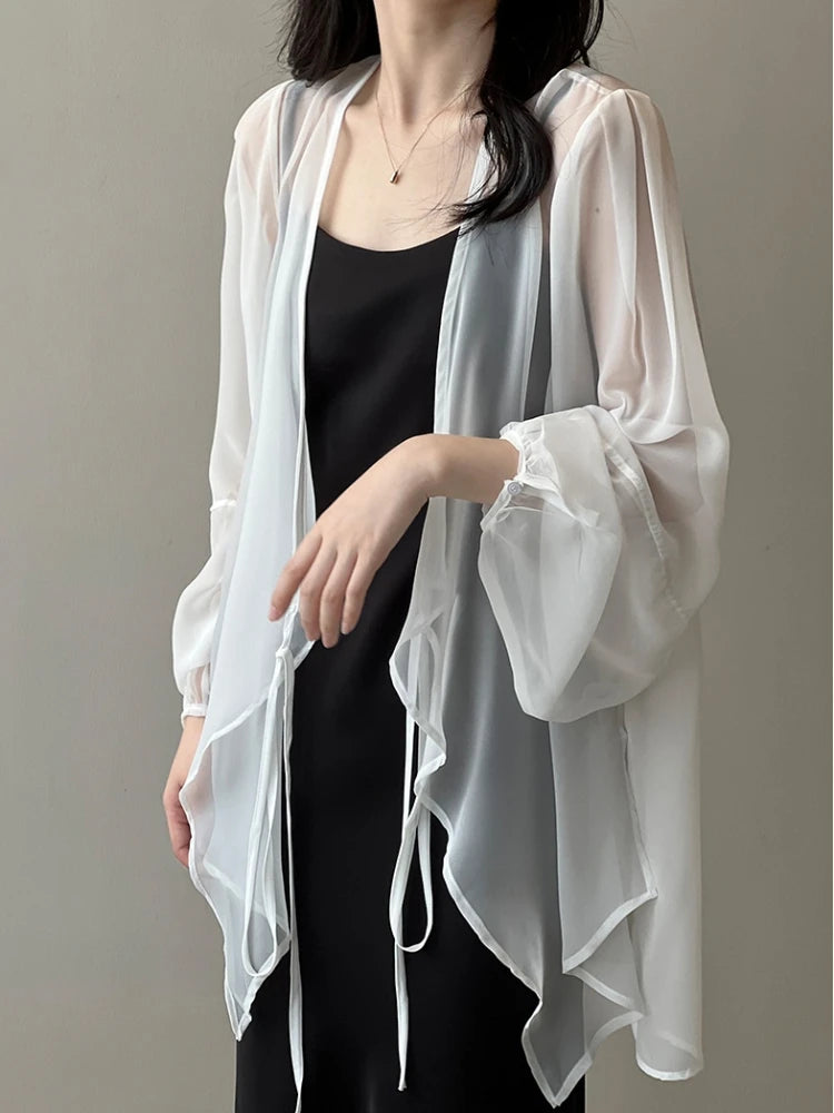 Jacken Frauen Elegante Sommer Sun-proof Zarte Mode Täglichen Lose Einfache Feste Alle-spiel Grundlegende Stilvolle Koreanische stil Puff Hülse