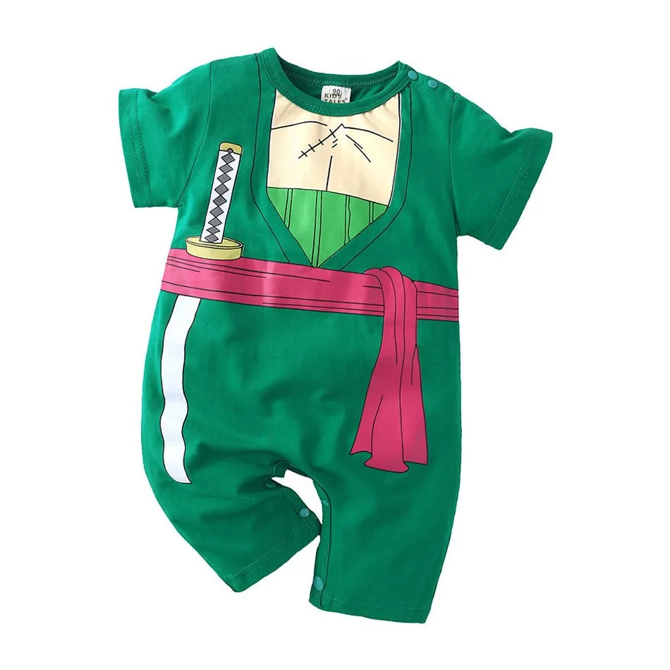 0-2 Jahre Baby Junge und Mädchen Strampler Neugeborenen Sommer Kurzarm Overall Baby Anime Cartoon Baumwolle Cosplay Kostüm
