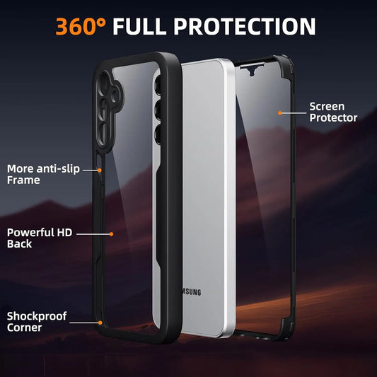 Full Body Protection Shockproof Case for Samsung Galaxy A17 A56 A36 A26 A16 5G A55 A35 A25 A15 Protective Cover Funda Coque Capa.